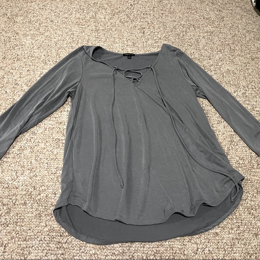 Grey Long Sleeve Shirt
